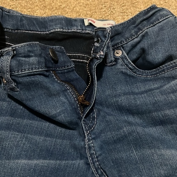 Levi’s kids youth 711 blue skinny jeans medium wash 10 regular - Picture 8 of 12